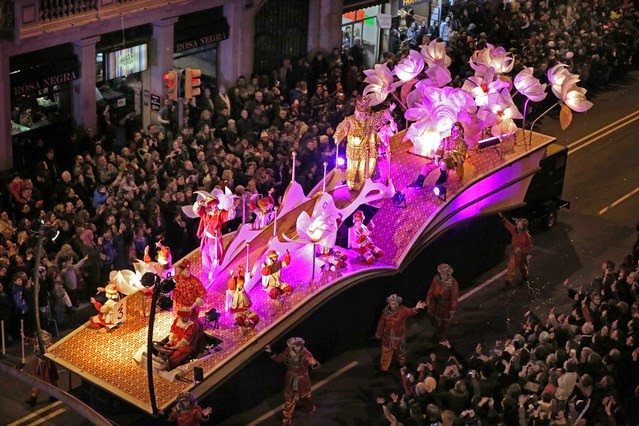 La cabalgata de los Reyes Magos en Barcelona